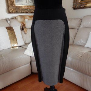 ST.JOHN BOUTIQUES CAVIAR BLACK TRAVERTINE SKIRT 6